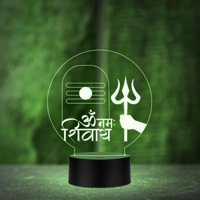 Om Namah Shivay Shivling Night lamp with 16 Color Changing Light Temple, Home Decor